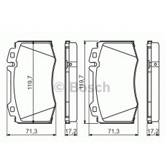 Тормозные колодки Bosch дисковые передние MERCEDES C30CDi AMG/C32 AMG/C320/C350/C55 AM 0986494576 Київ