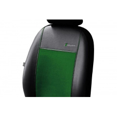 Чехлы на авто для SEAT LEON 2006-2012 POK-TER эко кожа с алькантарой Exclusive зеленые Костополь