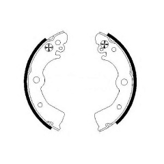 Тормозные колодки Bosch барабанные задние NISSAN Almera/Pulsar >>00 0986487578 Рівне