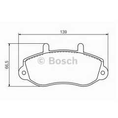 Тормозные колодки Bosch дисковые задние OPEL Movano 2.5 D/RENAULT 2.2,2.5,2.8D -03 0986494288 Харків