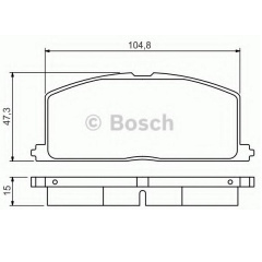Тормозные колодки Bosch дисковые передние TOYOTA Celica/Corolla/Corona/Camri/Starlet 0986495234 Кушугум