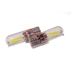 Светодиодная лампа StarLight T10 1 диод 12V COB 1W WHITE мультиполярная / стеклянная колба / печатная плата RED Каменец-Подольский