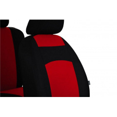 Авточехлы Toyota Yaris (2005-2011) POK-TER Classic Plus с красной вставкой Конотоп