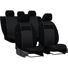 Авто чехлы с автоткани Fiat Panda 2003-2012 POK-TER VIP с серой вставкой Киев