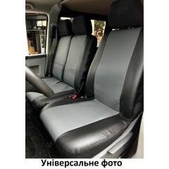 Авточехлы для IVECO Daily 2011-2014 POK-TER Perline 1+2 с черной вставкой перфорированной экокожи Бердянськ
