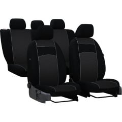 Авто чехлы с автоткани Ford Fiesta 2002-2008 POK-TER VIP с серой вставкой Київ