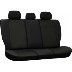 Авточехлы из эко кожи NISSAN Micra 2010-2016 POK-TER Road с черной вставкой Ужгород
