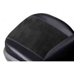 Чехлы на авто для Renault Symbol 2008 -2012 POK-TER эко кожа с алькантарой Exclusive черные на передние Михайловка