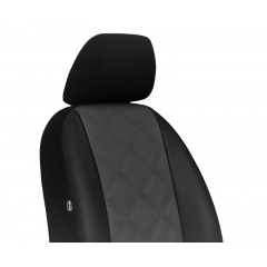 Чехлы на авто для TOYOTA YARIS 2006-2011 POK-TER еко кожа Elit серые (на передние сиденья) Якимівка