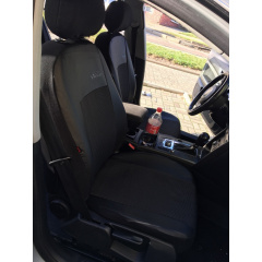 Авточехлы на сиденье POK-TER Unico Royal GEELY Emgrand EC7-RV 2009-2016 (2002-2011) с черной вставкой Хмільник