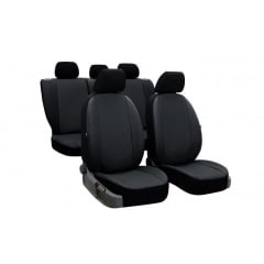 Авточехлы из эко кожи Seat Leon (1998-2005) POK-TER PERLINE с черной вставкой Хуст