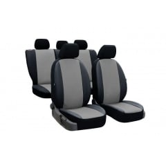 Авточехлы из эко кожи Seat Cordoba (2002-2008) POK-TER PERLINE с серой вставкой Івано-Франківськ