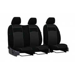 Авточехлы с автоткани для FIAT Scudo 1995-2004 POK-TER VIP 1+2 с серый вставкой Братське