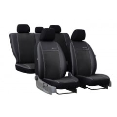 Авточехлы Hyundai Elantra 1990-1995 POK-TER Exclusive екокожа с черной вставкой алькантары Братське
