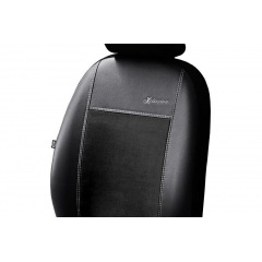 Чехлы на авто для SEAT CORDOBA (2002-2008) POK-TER эко кожа с алькантарой Exclusive черные Бородянка