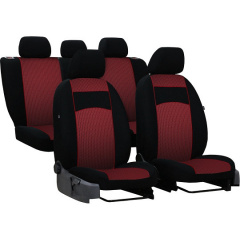Авточехлы с автоткани KIA Picanto 2004-2010 Pok-ter VIP с красной вставкой Енергодар