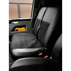 Авточехлы комбинированные CITROEN Jumpy 1995-2007 POK-TER Unico 1+2 с черной вставкой Братское