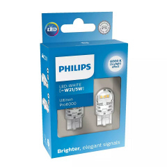 Комплект светодиодных ламп Philips 11066CU60X2 W21/5W 12V 2.5/0.5W W3x16q Ultinon Pro6000 Орехов