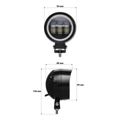 Светодиодная фара AllLight JR-4'-30W круглая Вінниця