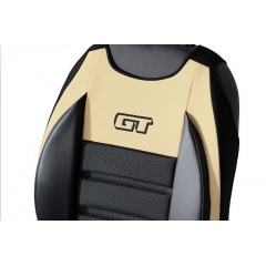 Авточехлы накидки для SEAT LEON 2012-2020 POK-TER GT бежевые на передние сиденья Олександрія