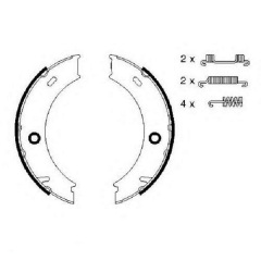 Тормозные колодки Bosch задние AUDI| DAF| MERCEDES| VW 0986487611 Березно