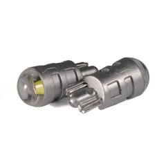 Светодиодная лампа StarLight T10 1 диод СОВ 12V 0.5W WHITE / прозрачная линза / серый пластиковый цоколь (replica) Надвірна