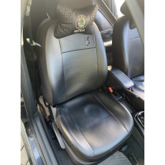 Авточехлы из эко кожи Citroen Xsara (1997-2006) POK-TER Road с черной вставкой Якимівка