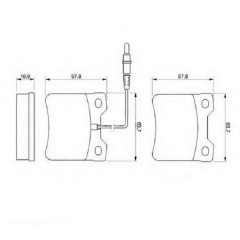 Тормозные колодки Bosch дисковые задние MB V-Class/Vito R >>03 0986494000 Бровари