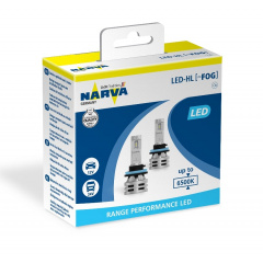 Комплект диодных ламп Narva 18036 H8/H11/H16 12/24v 6500K X2 24W PGJ19-2 RPL Range Performance LED FOG Львов