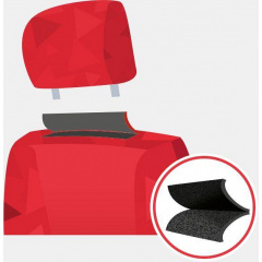 Авточехлы из эко кожи Seat Ibiza (2002-2008) POK-TER PERLINE с серой вставкой Нова Прага
