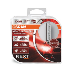 Комплект ксеноновых ламп Osram 66240XNN-HCB Night Breaker Laser +200% D2S 85V 35W P32d-2 XENARC Ковель