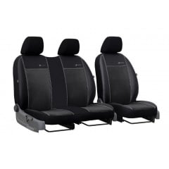 Авточехлы для MERCEDES SPRINTER W901-905 1995-2006 эко кожа с алькантарой POK-TER Exclusive 1+2 черный Львів
