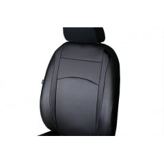 Авточехлы из эко кожи MAZDA 3 2004-2008 POK-TER Design Leather с черной вставкой Доманёвка