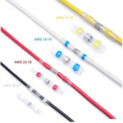 Термоусаживаемая гильза с припоем термоусадка 0.25-6.0 мм PWR набор 50 шт (DR050754) Городок