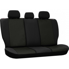 Авточехлы из эко кожи Toyota Yaris (1999-2005) POK-TER Road с черной вставкой Луцьк