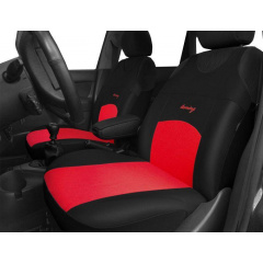 Майки чехлы на передние сиденья Fiat Punto 1993-1999 Pok-ter Tuning Classic красные Володарск-Волынский