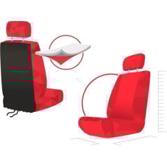 Авточехлы для Daewoo Evanda 2000-2006 POK-TER экокожа с тканью черного цвета Київ