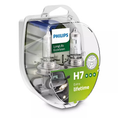 Комплект галогеновых ламп Philips 12972LLECOS2 H7 55W 12V PX26d EcoVision Киев