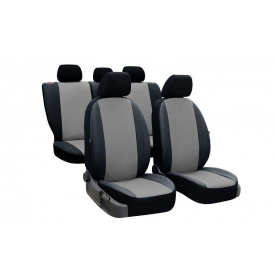 Авточехлы из эко кожи Seat Toledo (1991-1999) POK-TER PERLINE с серой вставкой