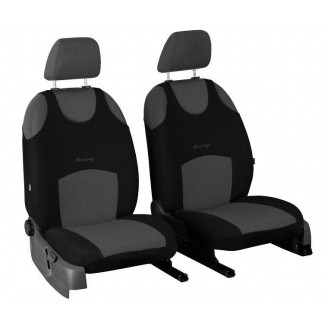 Майки чехлы на передние сиденья GEELY GC7 2015- (2002-2011) POK-TER Tuning Classic с серой вставкой