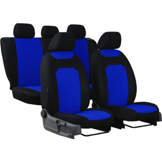 Авточехлы GEELY GХ2 2012- (2002-2011) POK-TER CARO с синей вставкой