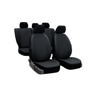 Авточехлы из эко кожи Daewoo Nubira (1997-2008) POK-TER PERLINE с черной вставкой