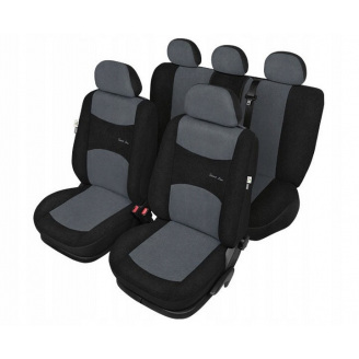 Авточехлы из автоткани для GEELY MK Cross 2010-2016 (2002-2011) Kegel-Blazusiak SPORT LINE+ серый