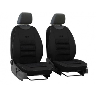 Накидки чехлы на передние сиденья RENAULT KANGOO 2007-2021 POK-TER PsT черной вставкой