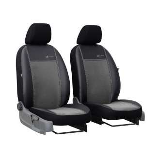 Чехлы на передние сиденья для GEELY LC Cross 2008-2016 (2002-2011) POK-TER эко кожа с алькантарой Exclusive