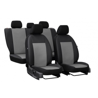 Авточехлы из эко кожи GEELY GХ2 2012- (2002-2011) POK-TER Road с серой вставкой