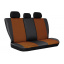 Авточехлы Chevrolet Evanda 2000-2006 POK-TER Exclusive екокожа с коричневой вставкой алькантары Київ