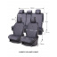 Накидки-чехлы на сиденье для MITSUBISHI GRANDIS 2003-2012 AUAU Romeo Серый (42194475) Київ