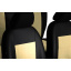 Авто чехлы комбинированые Honda Jazz 2007-2013 POK-TER Unico Premium с бежевой вставкой Ровно