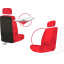 Авточехлы для GEELY Emgrand 8 (EC8) 2013-2020 (2002-2011) POK-TER экокожа с тканью черного цвета Київ